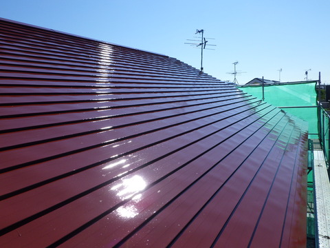 ２液混合型シリコン塗装完了