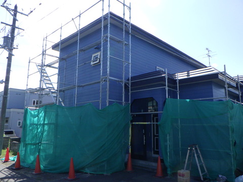 足場仮設完了