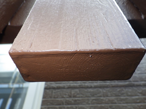 木材小口下場は特に念入りに仕上げてあります