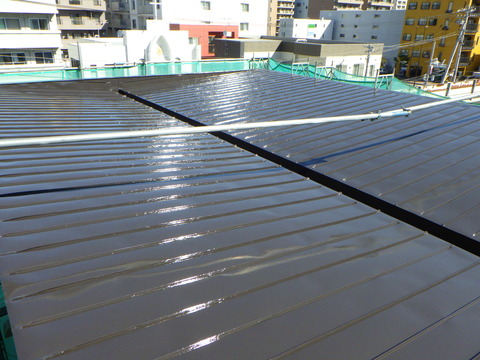 ２液ハイソリッドシリコン塗装