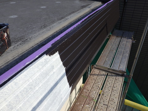 ハイソリッド屋根用シリコン塗装