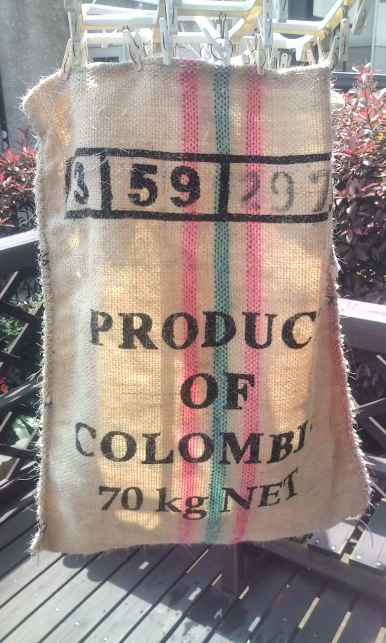 コーヒー豆の麻袋もらった 別冊抹茶デイズ