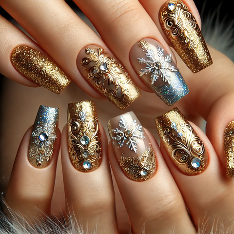 冬っぽいゴールド