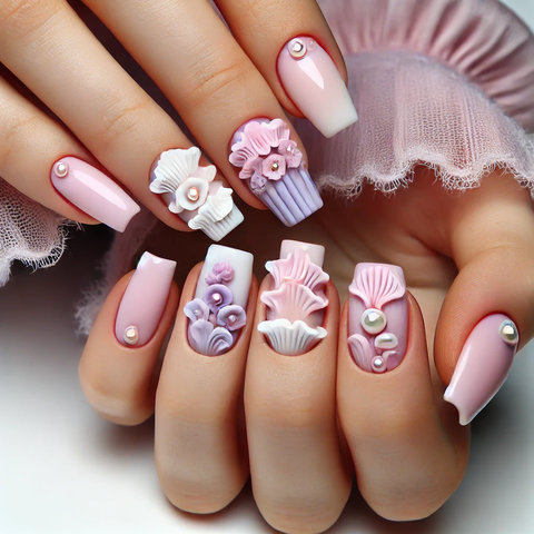 ピンクのフリル