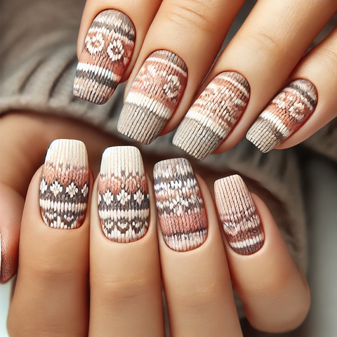 フェアアイル柄のニット