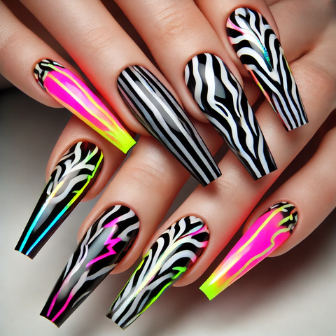 ド派手なゼブラ