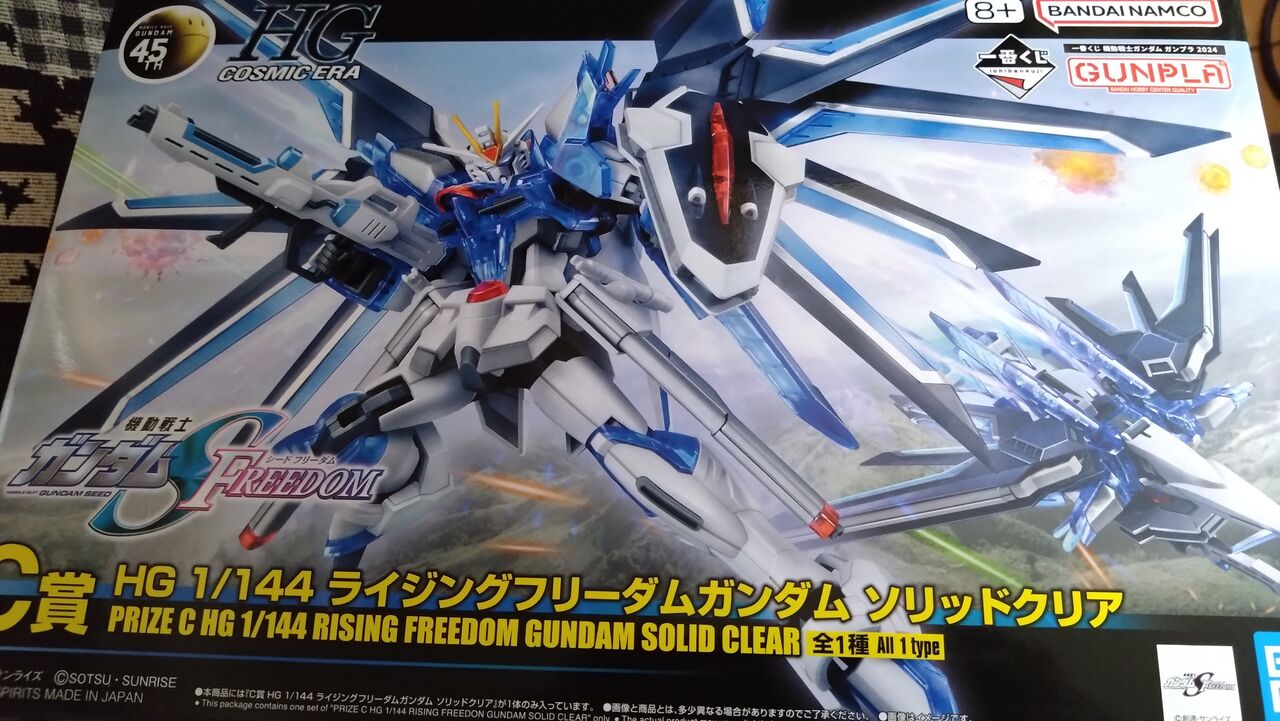 MG 難しく 1/100 フリーダムガンダム(ソリッドクリア)