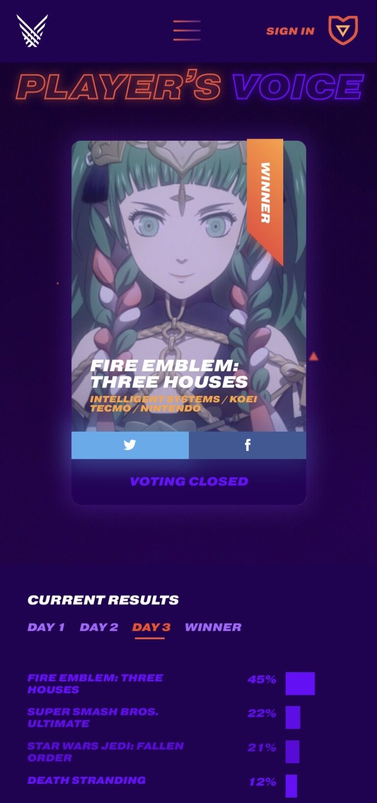 Fe風花雪月 プレイヤーズボイス賞 も受賞してるんだが やはり投票力でfeに勝てるゲームなんてないよな ルフレch ファイアーエムブレムヒーローズ攻略まとめ速報 Fe風花雪月 プレイヤーズボイス賞 も受賞してるんだが やはり投票力でfeに勝てるゲームなんてないよな ルフレch ファイアーエムブレムヒーローズ攻略まとめ速報