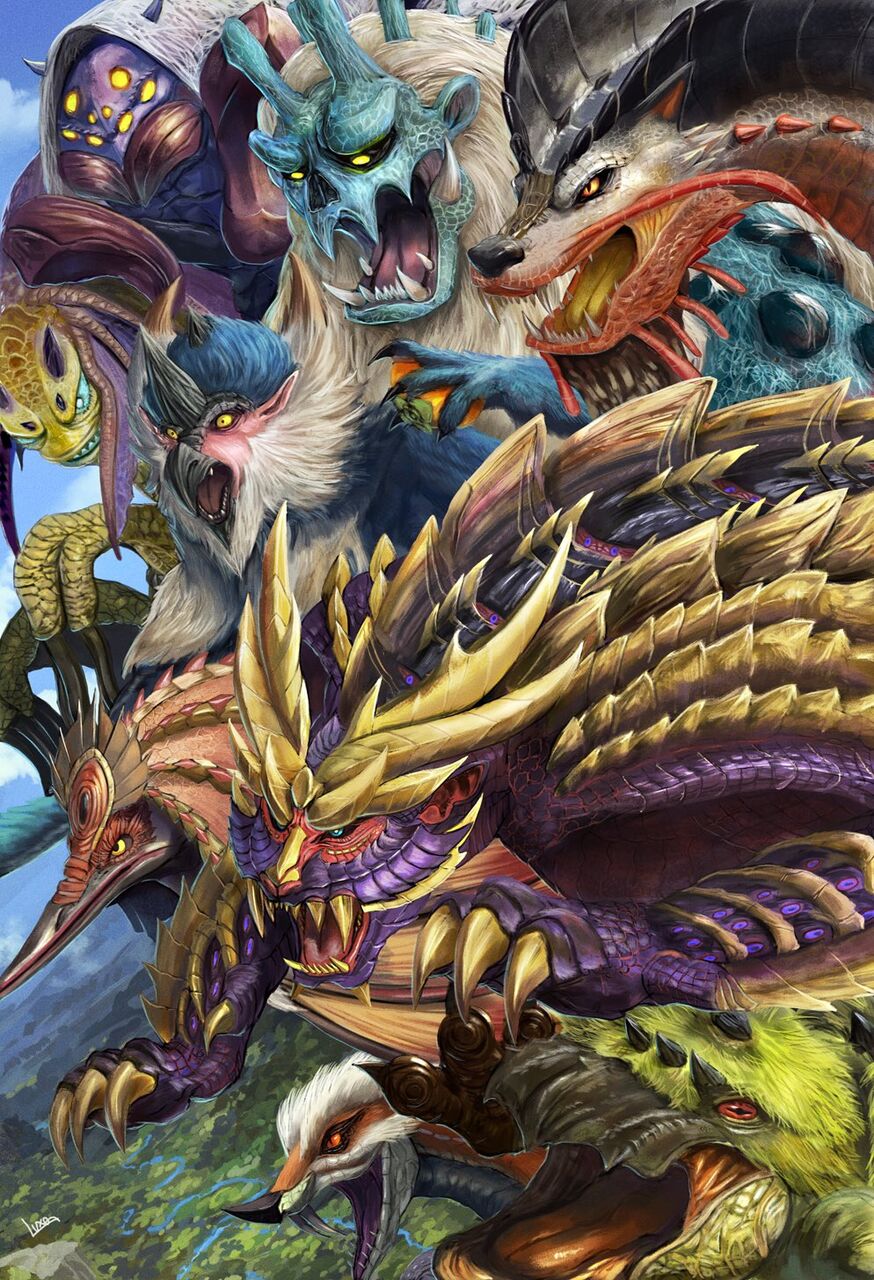 モンハンライズ モンスター大集合絵が凄い モンハンライズまとめ情報サイト モンハンライズ モンスター大集合絵が凄い モンハンライズまとめ情報サイト