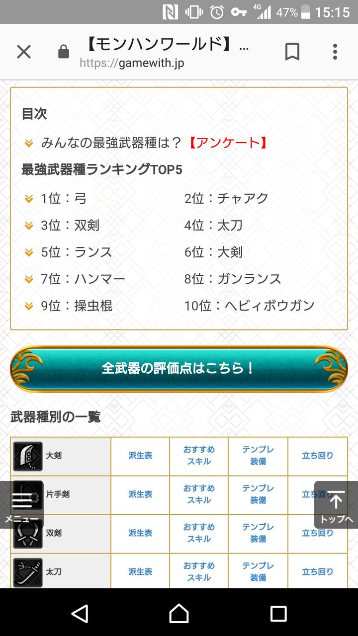 Mhw 馬鹿たちが作った最新最強武器ランキング モンハンまとめ速報 モンハンライズ攻略