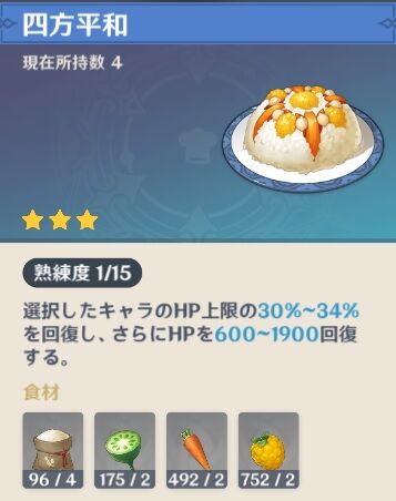 【原神】この料理すっげえ不味そうだ