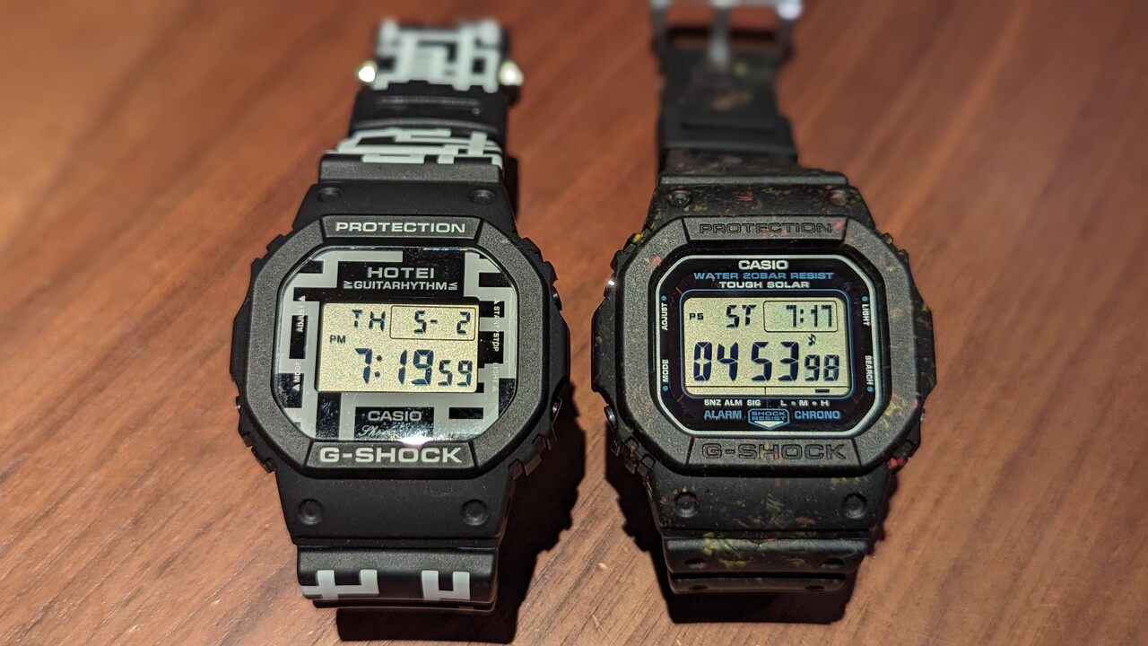 G-5600」と「DW-5600」のケース形状の比較！結構違う。 : great
