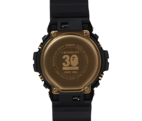 G-SHOCK× APE（黒×金） 2000本限定 G黒ロゴ A BATHING APE