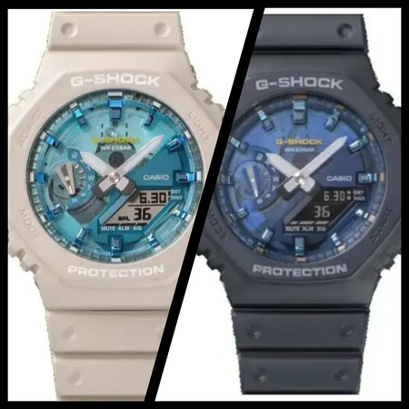 春頃発売予定！爽やかカシオーク確認！スケルトンブルーダイヤル！「GA