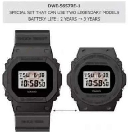 禁断の相互互換！？G-SHOCK40周年記念モデル「DWE-5657RE」を確認！DW 