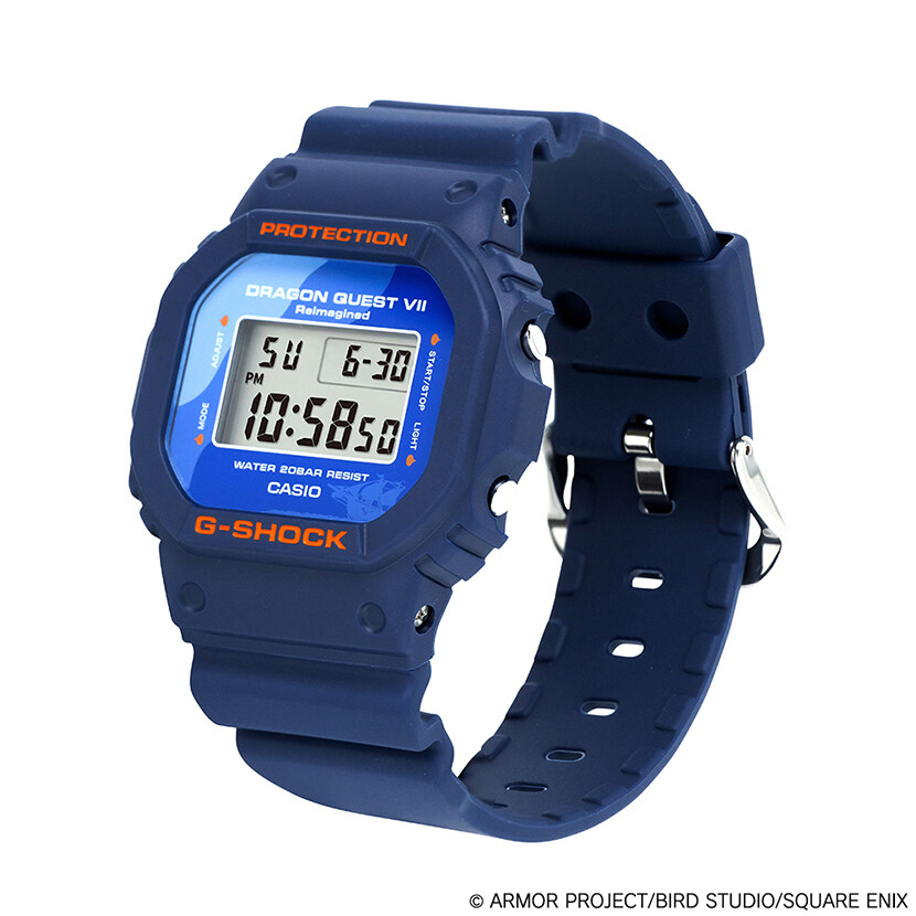バックライトにスライム！ドラゴンクエストVII Reimagined×G-SHOCK