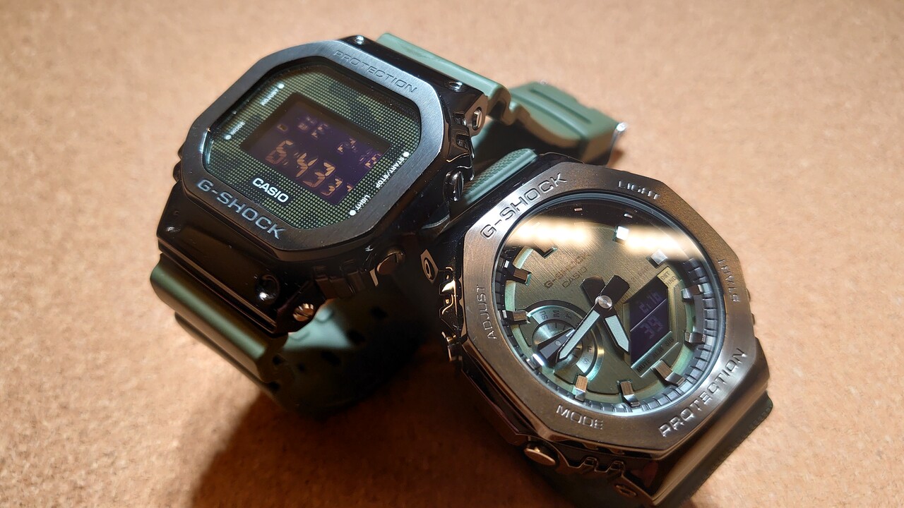 比較レビュー「GM-5600B-3JF × GM-2100B-3AJF」 : great G-SHOCK world