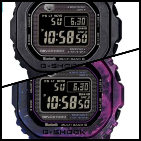 フルカーボン「GCW-B5000」の新たな画像確認！文字盤に誕生年「SINCE