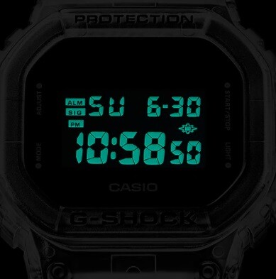 クリアスケルトン素材のスクエアモデル「DW-5600SKE-7」が生産終了