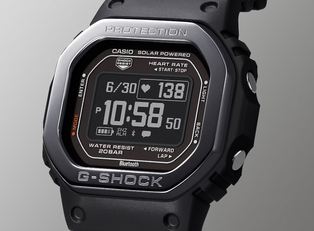 3月、人気の心拍計付きスクエア「DW-H5600」に待望の新色追加
