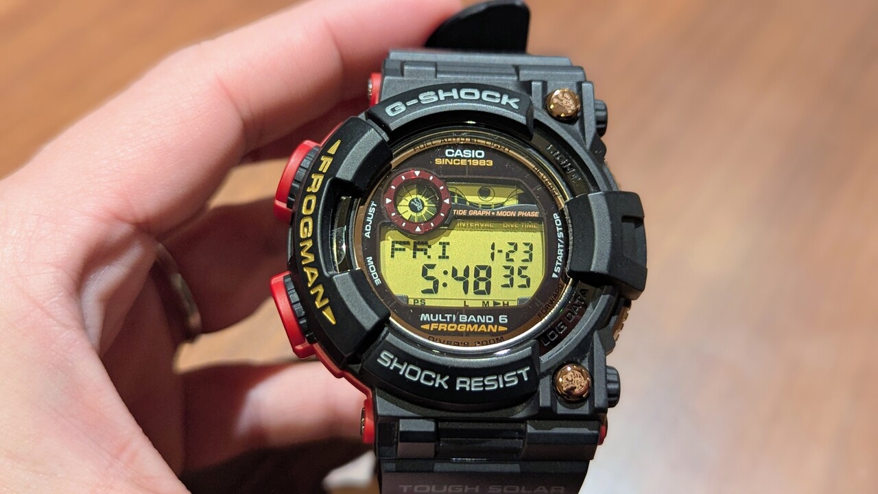 電池交換完了〉購入して7年経った電波フロッグマンの電池交換を実施