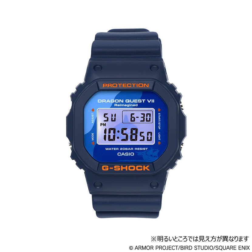 バックライトにスライム！ドラゴンクエストVII Reimagined×G-SHOCK
