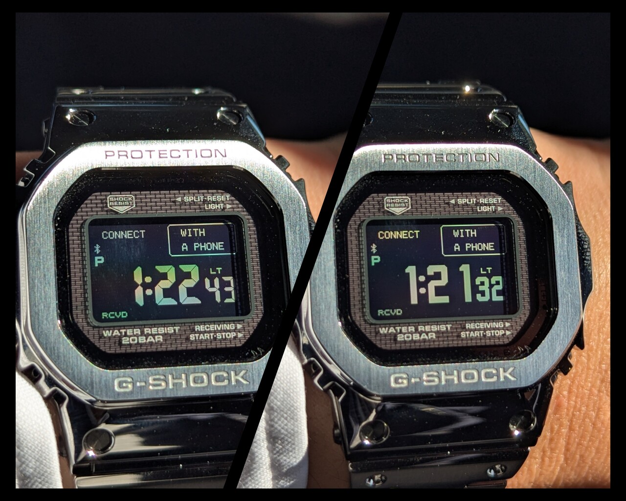G-SHOCK「GMW-BZ5000」のフォントに関する考察。2つのフォントを選択 