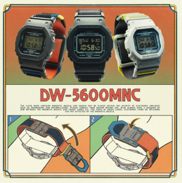 新作「DW-5600MNC」シリーズは限定モデル！新開発クロスバンド採用の