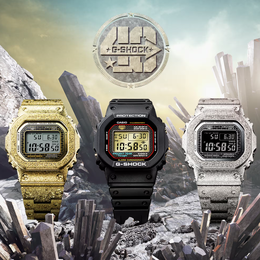 G-SHOCK40周年記念モデル「GMW-B5000PG-9JR」、「GMW-B5000PS-1JR」が ...