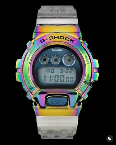 オンライン解禁2分で完売！【KITH x G-SHOCK】新作レインボーモデル