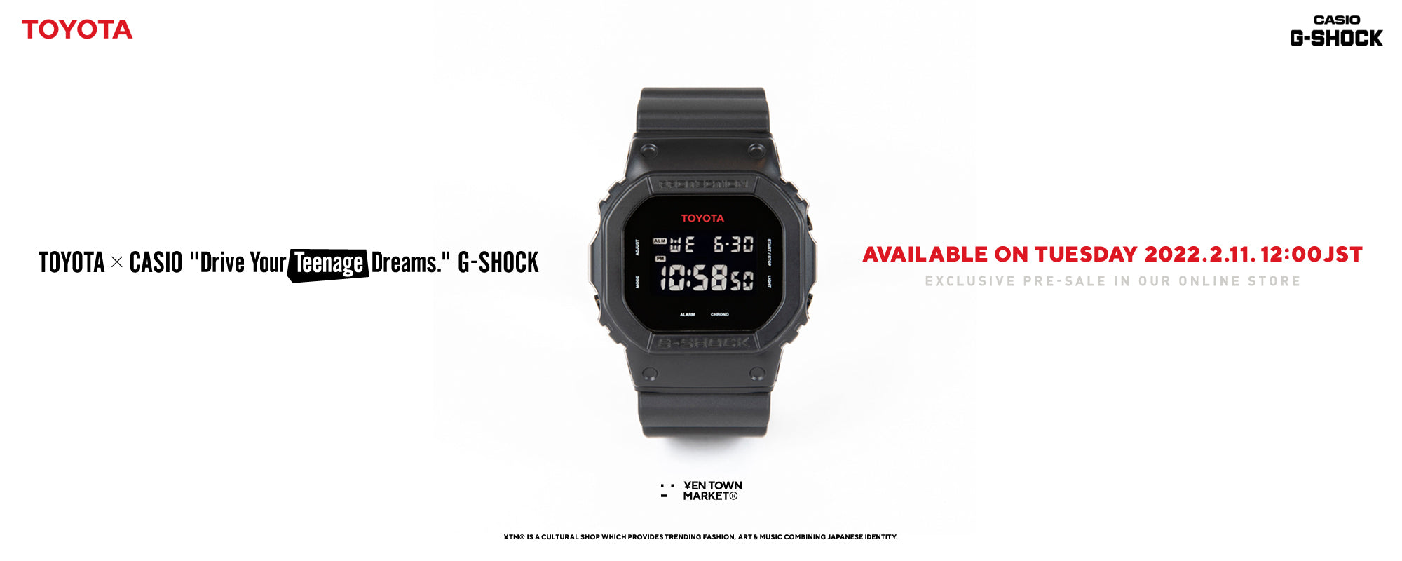 速報！TOYOTA×G-SHOCK！DW-5600がベースのコラボG-SHOCKが2/11 (金)12 ...