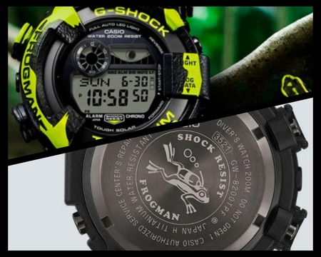 ヤドクガエルフロッグマンの第2弾「GW-8200TPF」は信頼の日本製