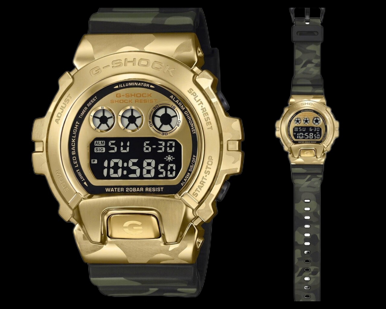6月発売！ゴールドメタルと”カモフラ”で魅せる「GM-6900CMG-3JF