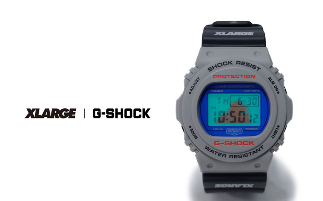 G-SHOCK × XLARGE”、新作発表!ベースはスティング!近未来なグレーに