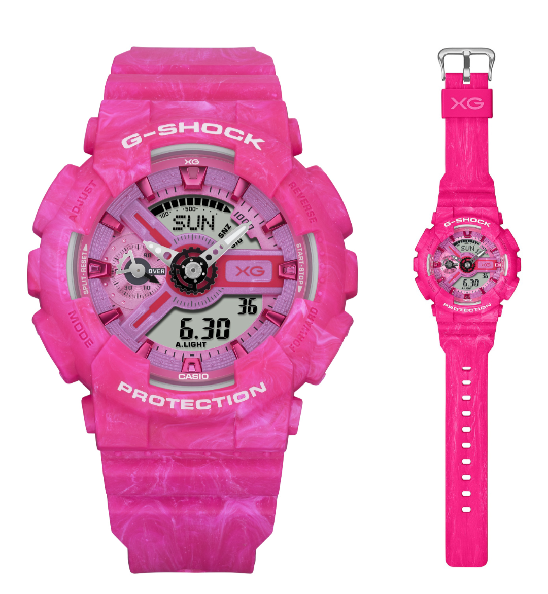 XG × G-SHOCK”が正式発表！クールなブラックのスクエア5600と
