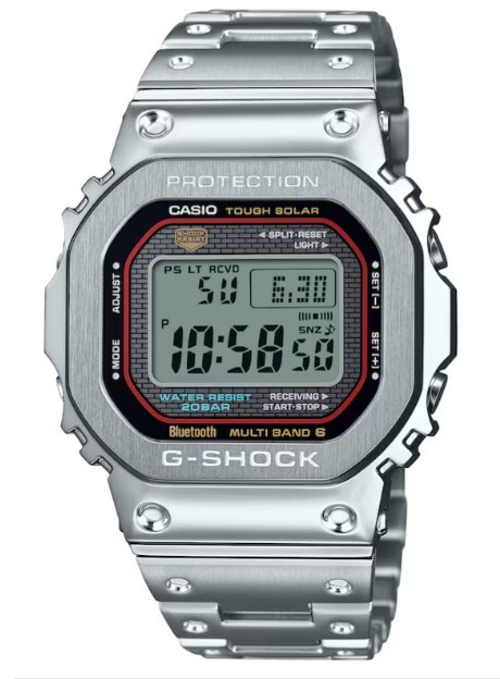 GMW-B5000D フルメタル腕時計　G-SHOCK　美品 G-SHOCK FULL METAL フルメタル グリーンアクセント GMW-B5000D-3JF