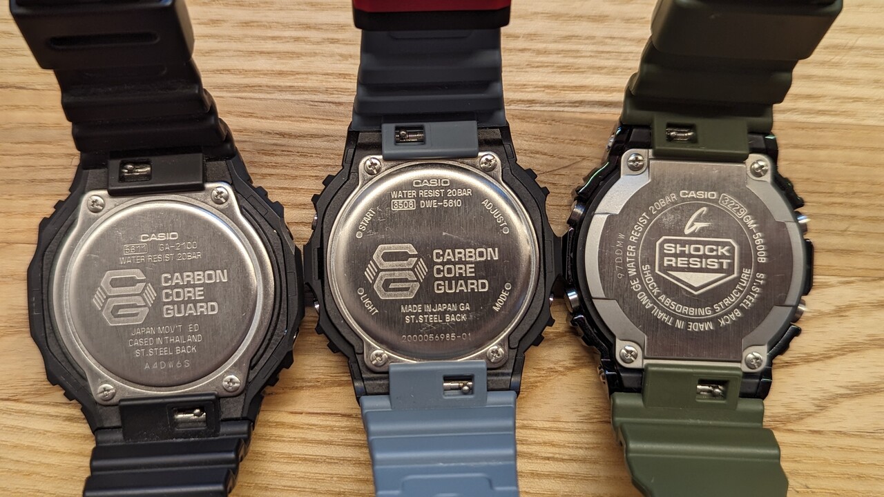 カシオーク新作「GBM-2100」のウレタンバンドは「GA-2100」や