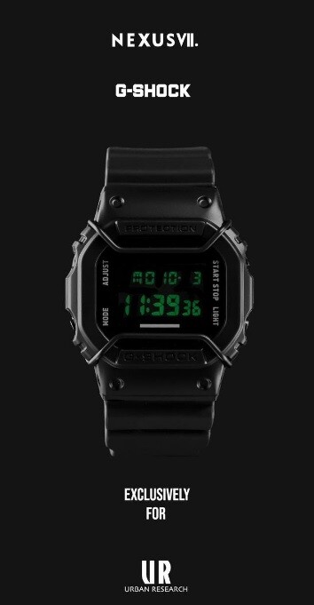 NEXUSVII. x G-SHOCK 「DW5600NX7URUM27」 発売開始。22,000円 NEXUSVII. x G-SHOCK 「DW5600NX7URUM27」 発売開始。22,000円
