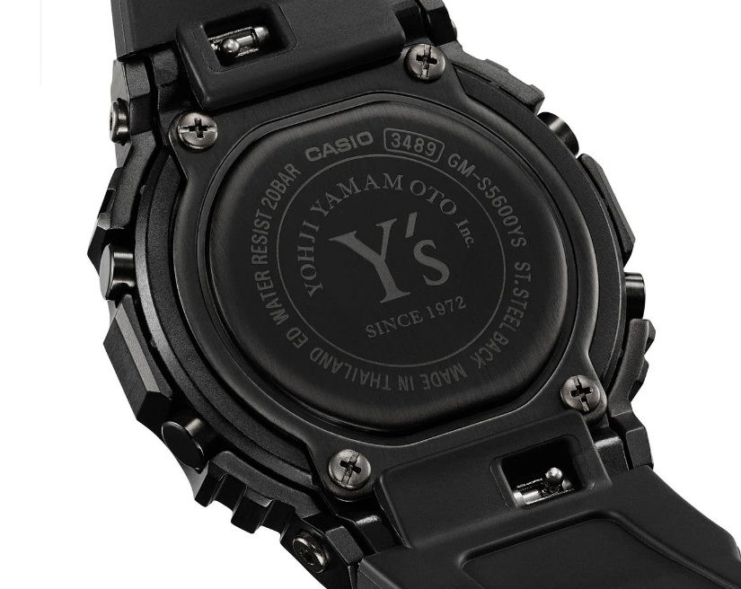 ヨウジヤマモト”Y's x G-SHOCK”GM-S5600YS-1発表！3/20 12時より