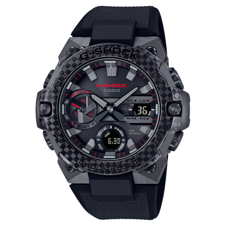 カーボンベゼル、ブラックIPで超クールなG-STEEL「GST-B400X