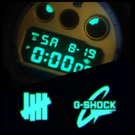 UNDEFEATED × G-SHOCK”告知！ベースはDW-6900。ブルーが差し色のクール