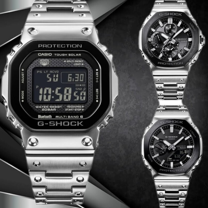 G-SHOCK GMW-B5000GDフルメタルブラック　稼働極美品　付属品完備 G-SHOCK フルメタル ブラック GMW-B5000GD-1JF メンズ 腕時計