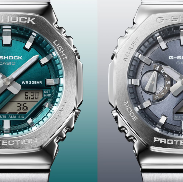 G-SHOCK英国で新色グリーンのメタルカシオークを確認！「GM-2110D-3A1
