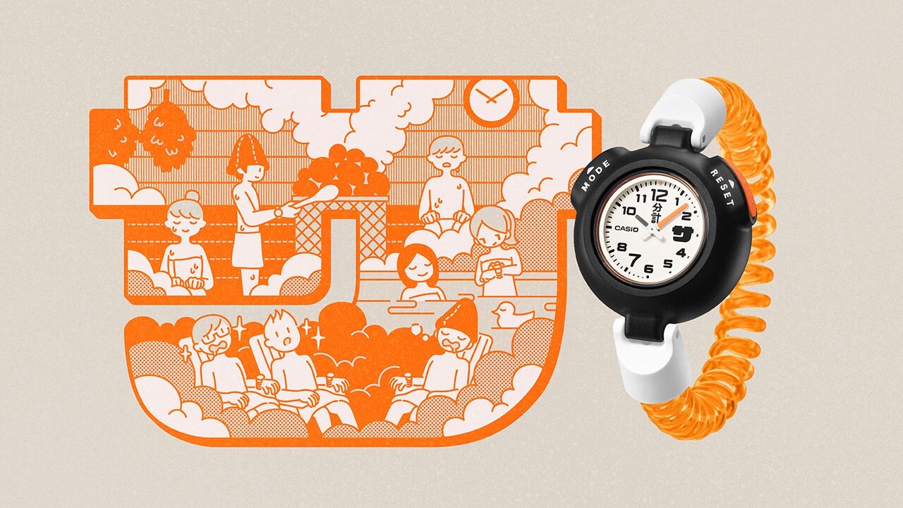 新品未開封 カシオ オレンジ サ時計 サウナイキタイSAN-100H-7BJR SAN-100H-7BJR | CASIO