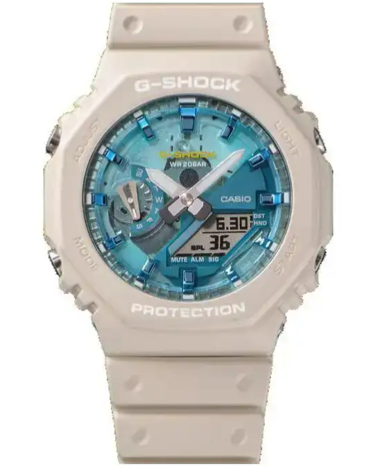 春頃発売予定！爽やかカシオーク確認！スケルトンブルーダイヤル！「GA