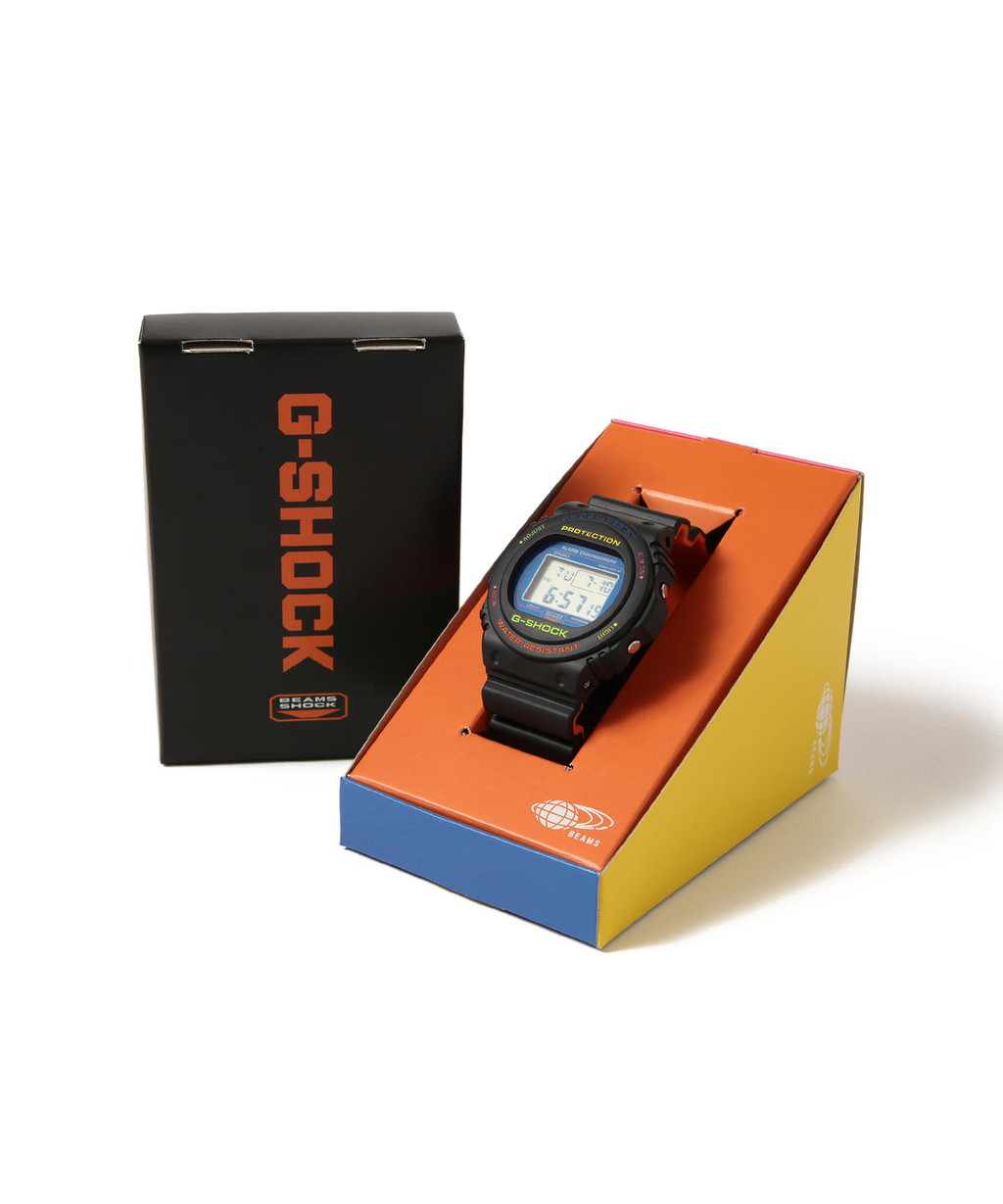 コラボ/G-SHOCK/時計/ビームス/別注/限定/黒/ソーラー/スクエア/美品