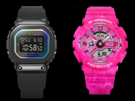 XG × G-SHOCK”が正式発表！クールなブラックのスクエア5600と