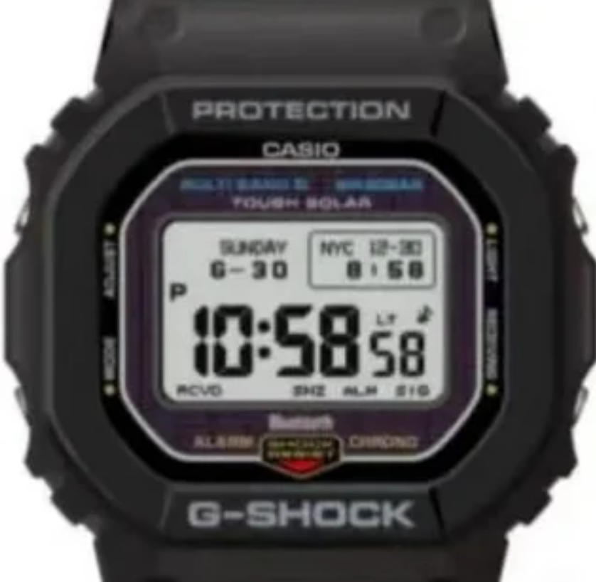 新作スクエア「GW-BX5600」を確認！MIP液晶モデル。液晶情報が拡大で