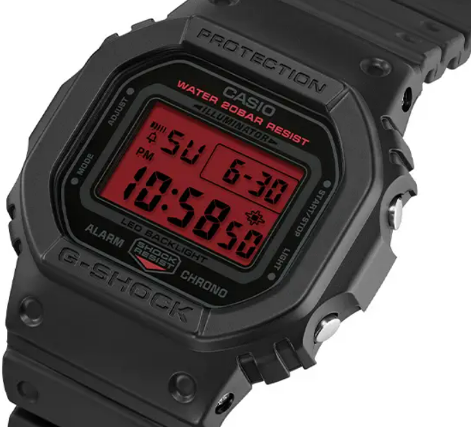 新品　DW-5600BBR-1JF　G-SHOCK　ブラック ＆ ボールドレッド G-SHOCK ブラック&ボールドレッド DW-5600BBR-1JF メンズ 電池式