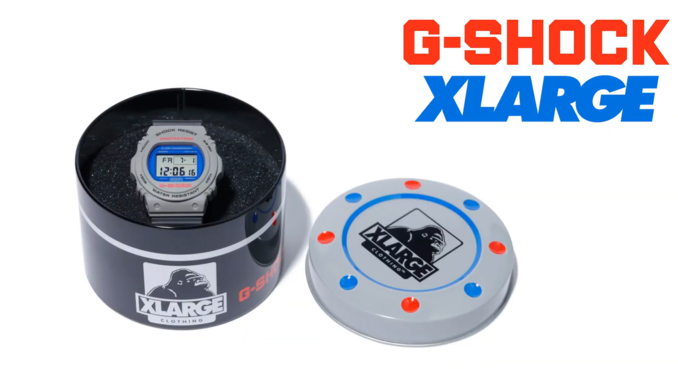 G-SHOCK × XLARGE”、新作発表！ベースはスティング！近未来なグレーに 